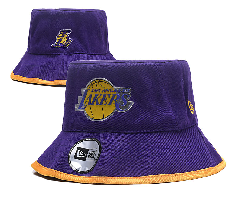 Los Angeles Lakers Stitched Bucket hat 048